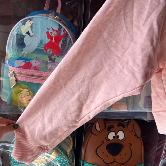 Hollister Pink Crewneck Sweater Butterfly Medium Women - Picture 5 of 12